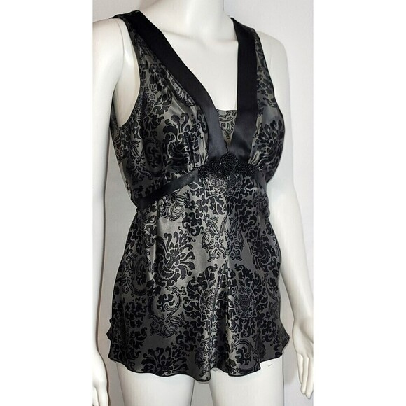 WHBM 100% Silk Paisley Print Tie Back Tank - Size Small - Picture 2 of 8